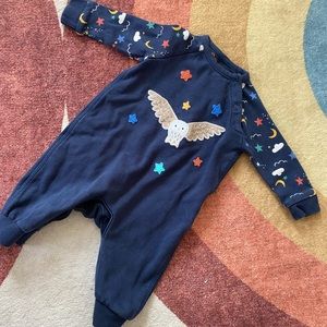 Organic cotton 0-3 month owl sleeper